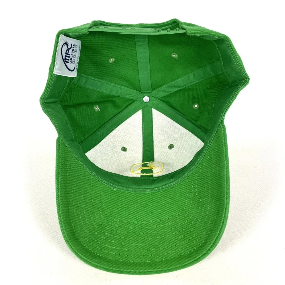 John Deere Green Trucker Hat Snapback Mesh Farm Tractor Cap Adult OS NWT